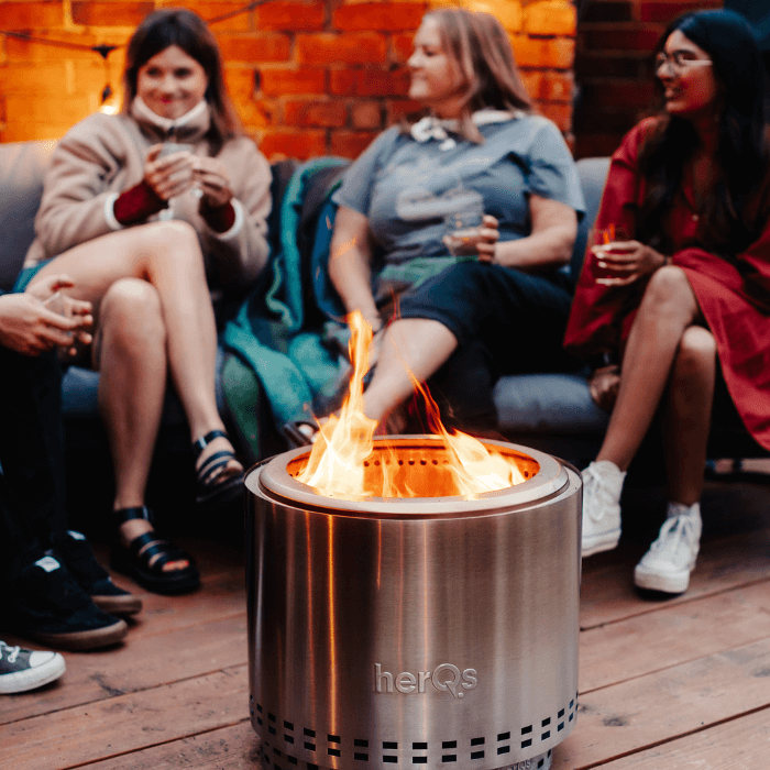 HerQs Smokeless Fire Pit Blaze