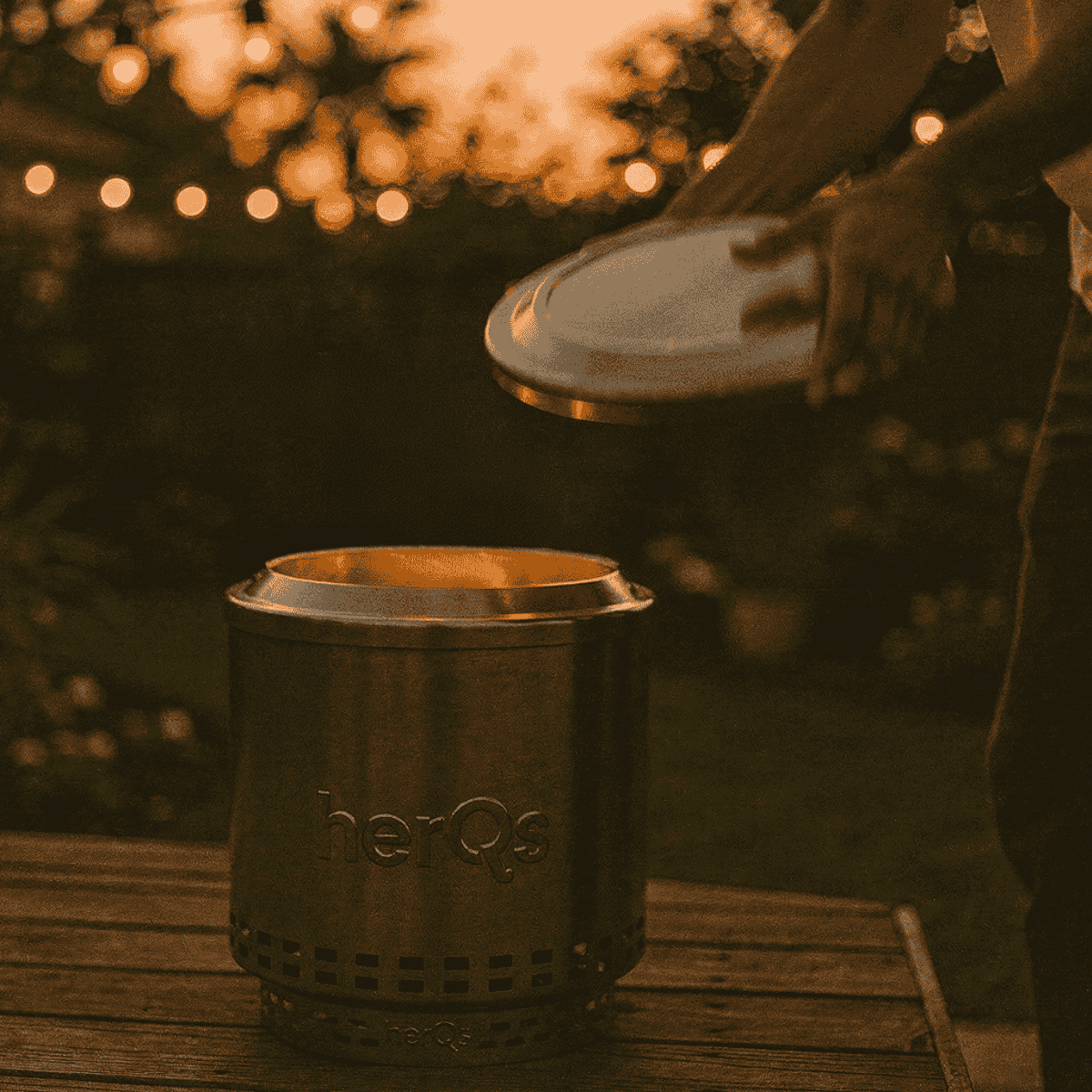 HerQs lid for fire pit Cozy