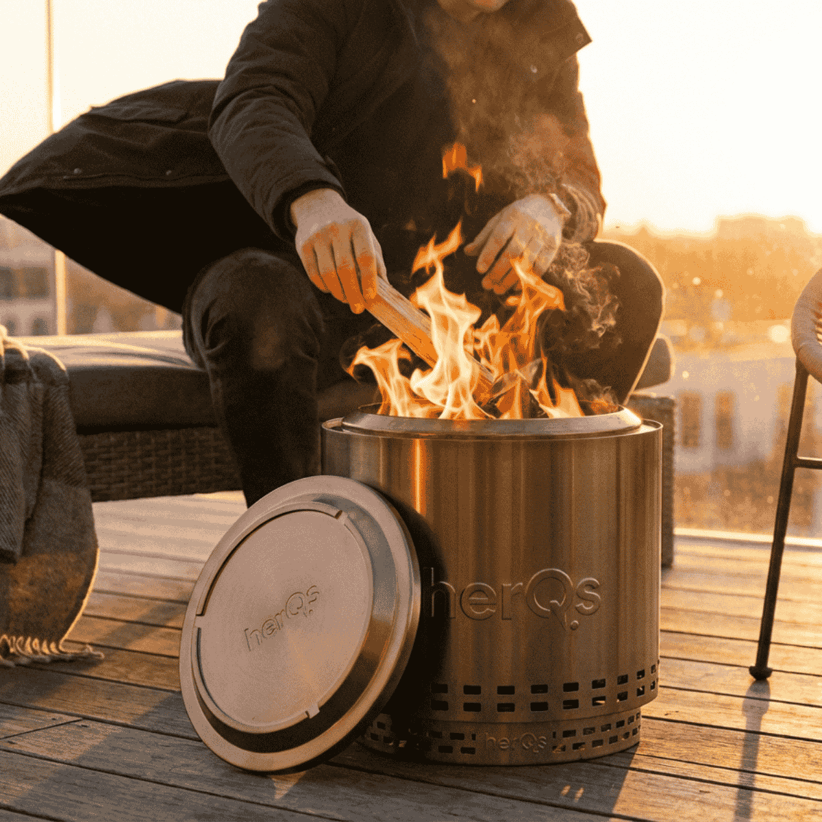 HerQs lid for fire pit Blaze