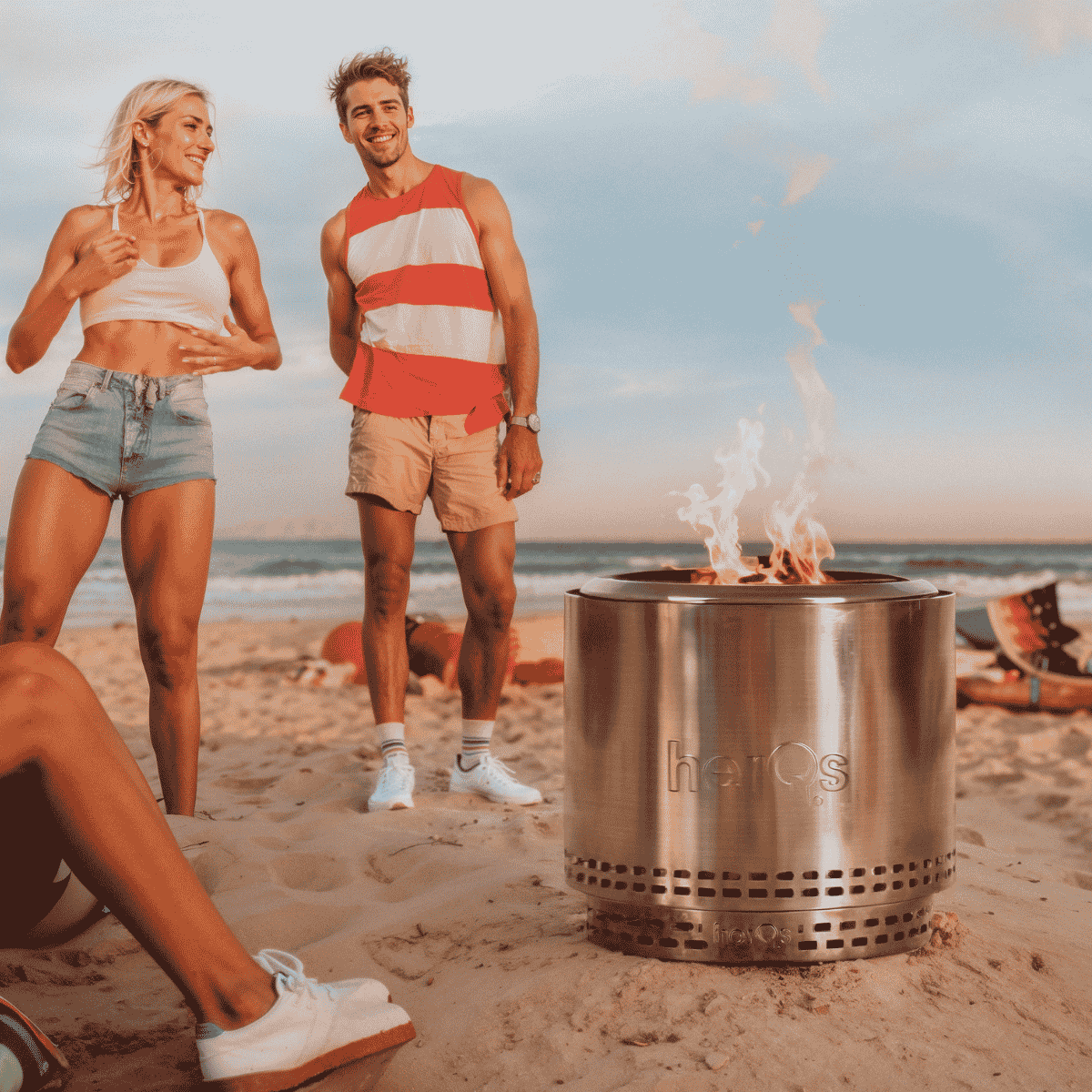 HerQs Smokeless Fire Pit Blaze