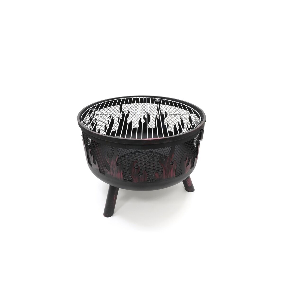 HEAT Firepit Hornset with Grill and Spark Screen