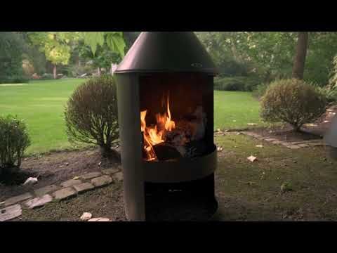 HEAT Larvik Fireplace with Wood Storage