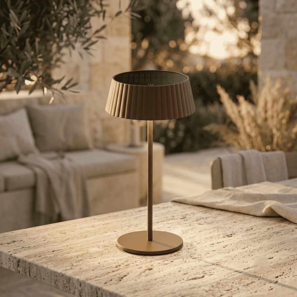 ZOLUNA solar table lamp Jyp brown