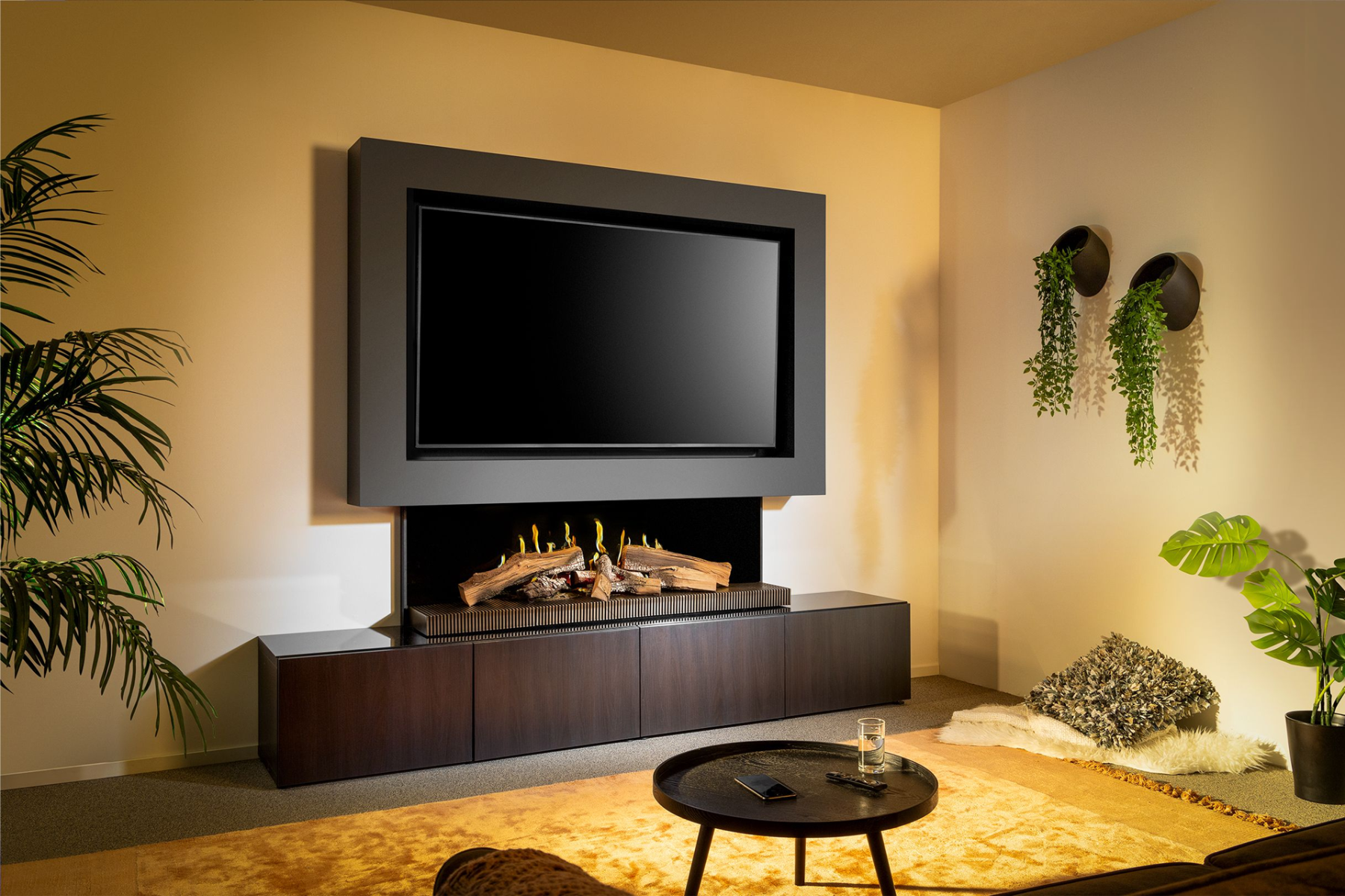 Kalfire E-65" Electric Fireplace