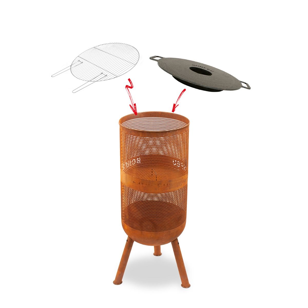 BonFeu BonVes 34 Rust Firepit
