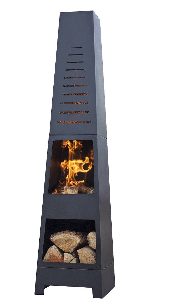 La Hacienda Patio Fireplace Skyline