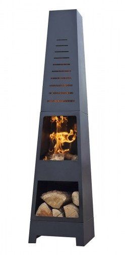 La Hacienda Patio Fireplace Skyline