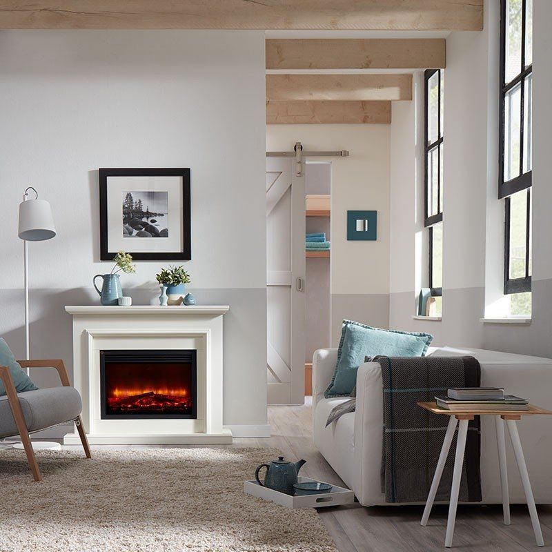 Livn Fireplace Surround Saalbach White