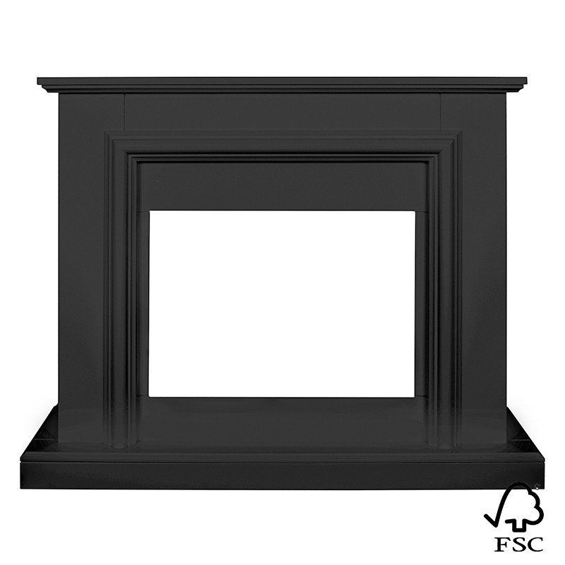 Livn Fireplace Surround Saalbach Black