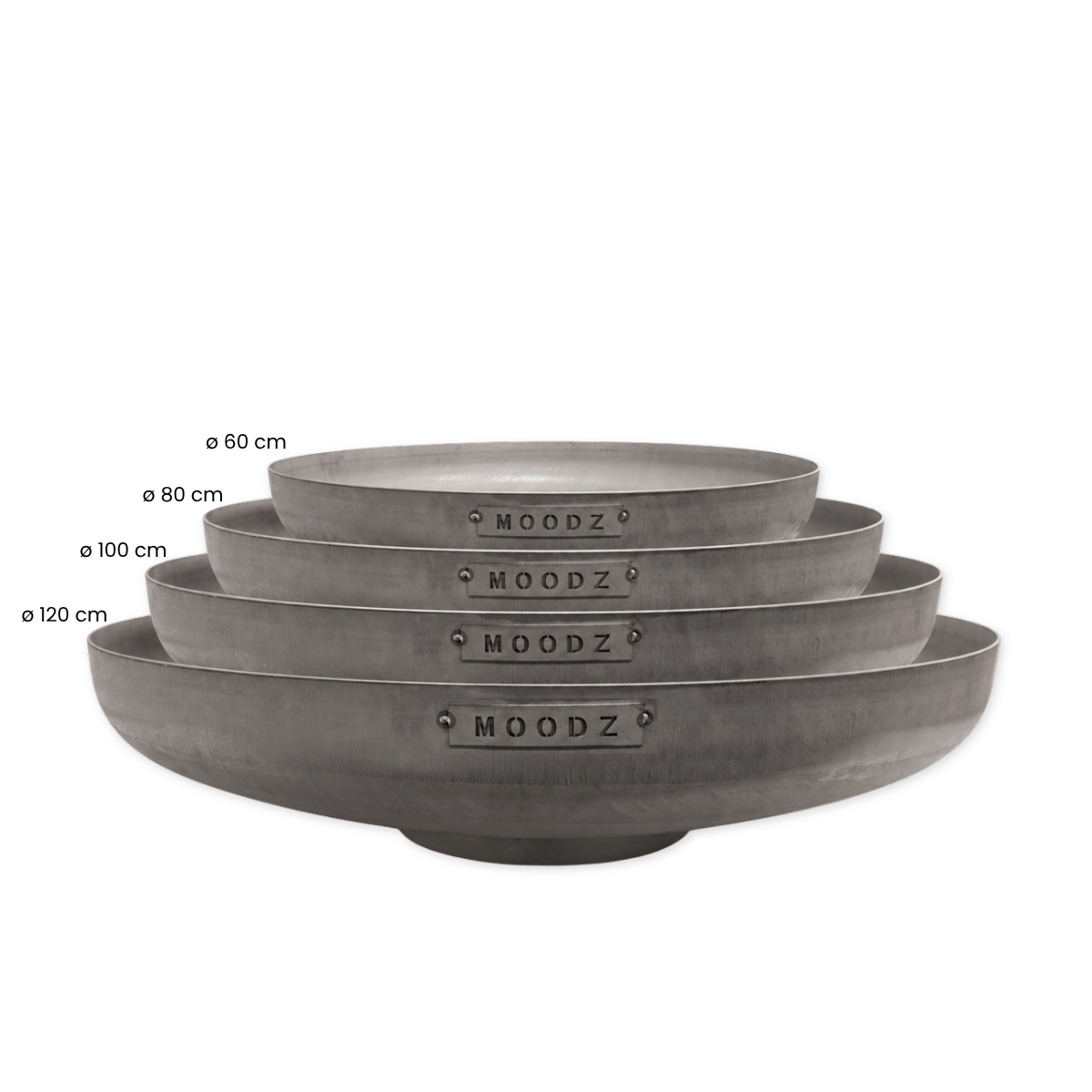 MOODZ Firebowl Stainless Steel