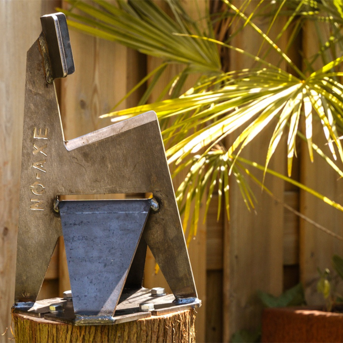 NO-AXE Log Splitter Blank Steel with Hammer NO-AXE Log Splitter Blank Steel with Hammer