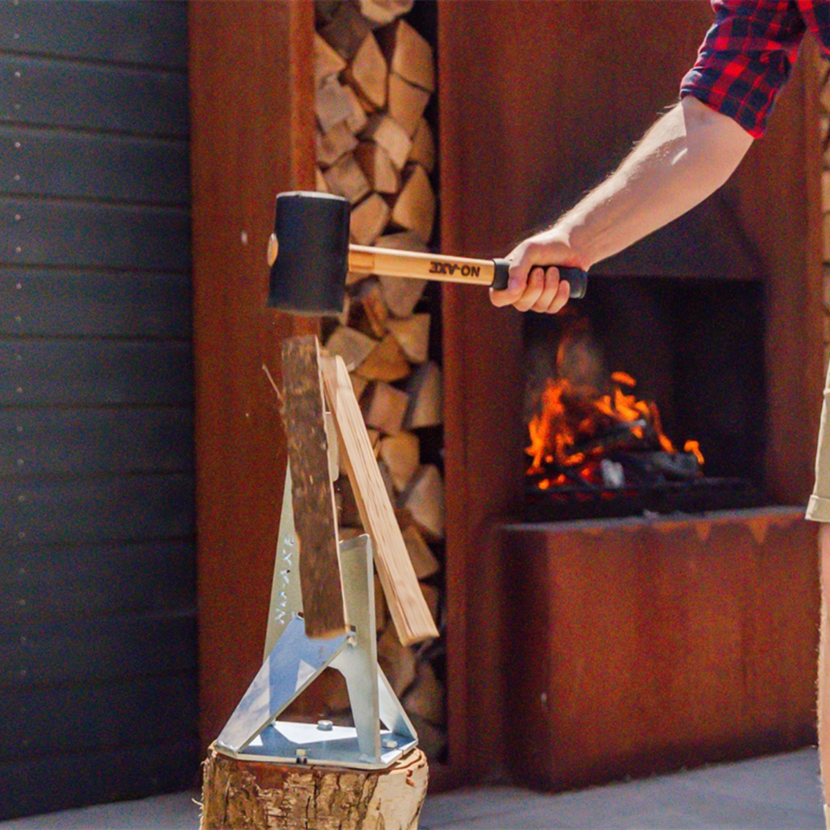 NO-AXE Wood Splitter Galvanized 