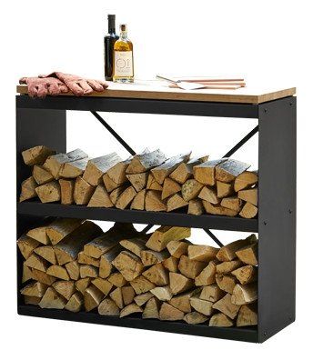 OFYR Wood storage sideboard Black