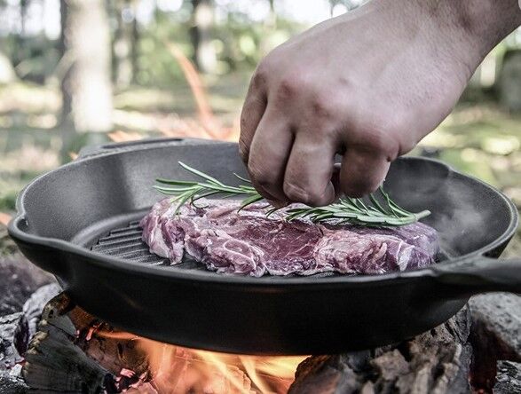 Lodge cast iron deals grill skillet