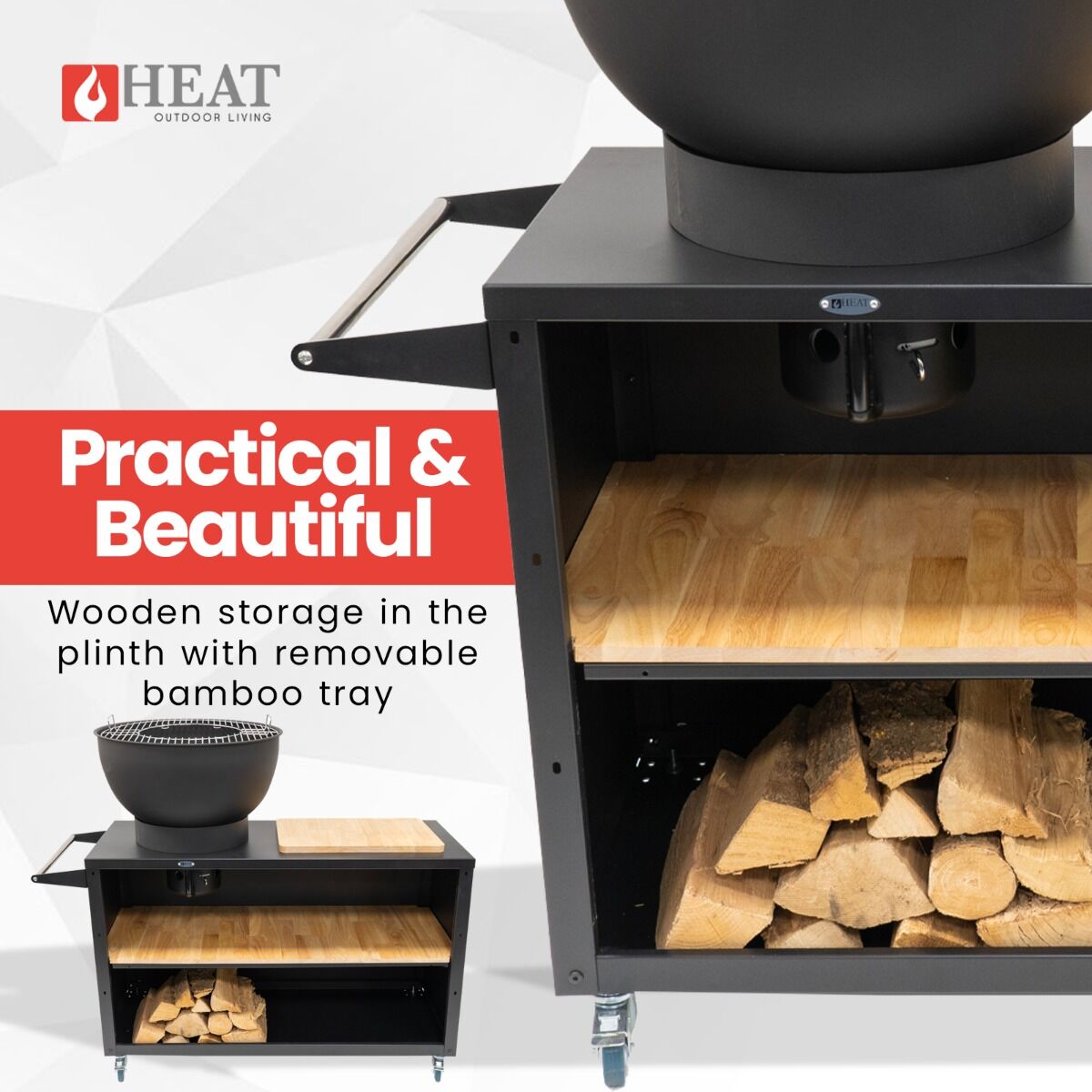 HEAT Trolle Outdoor Kitchen Black