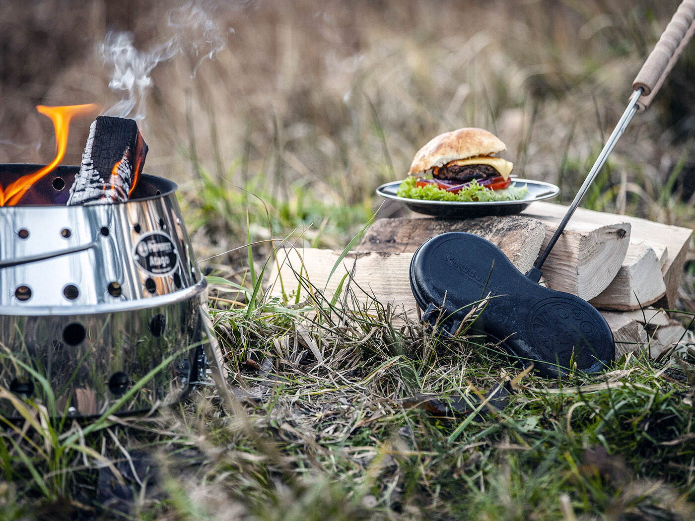 Petromax Cast-iron Hamburger Iron