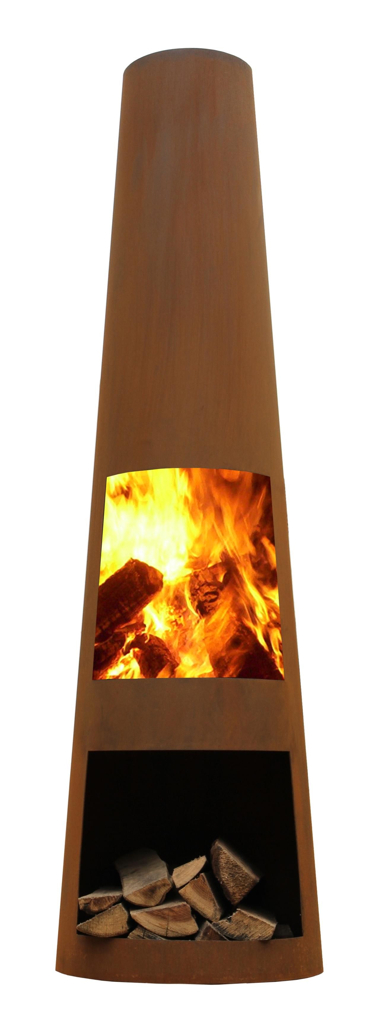 GardenMaxX Rengo Corten Fireplace