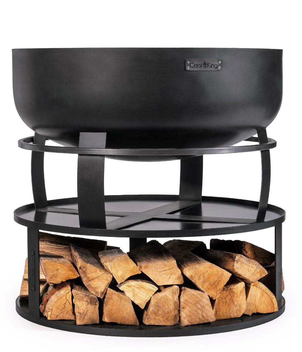 CookKing Fire Bowl Basic with Wood Storage 82 cm