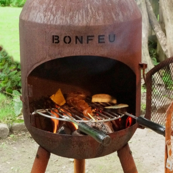 BonFeu BonSolo Rust Fireplace