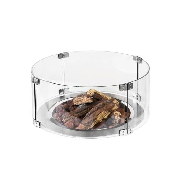 Happy Cocooning Recessed Glass Burner Round Small
