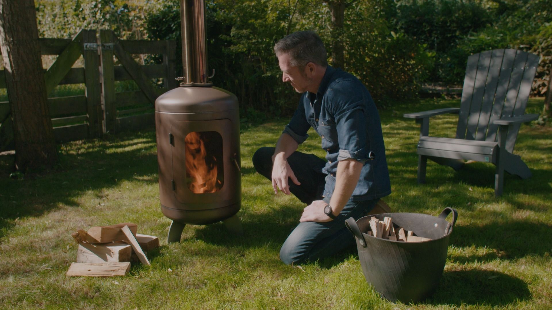 Stokem Black RVS Fireplace