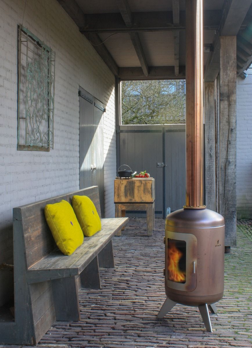Stokem Black RVS Fireplace