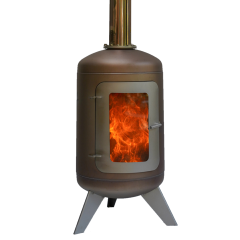 Stokem Matt RVS Fireplace