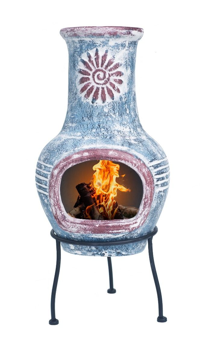 La Hacienda Swirl Small Mexican Fireplace