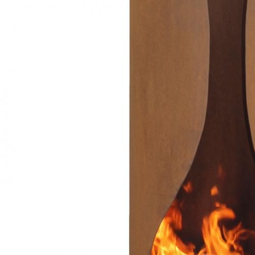 GardenMaxX Masaya Corten Fireplace
