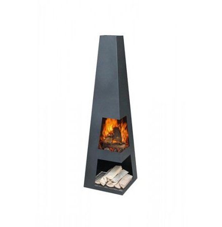 GardenMaxX Sanga Black Fireplace