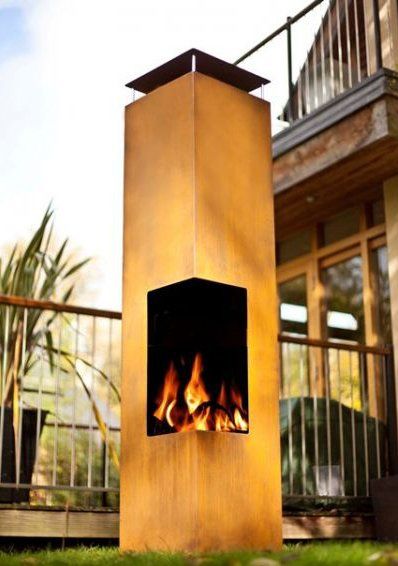 GardenMaxX Tacora XL Corten Fireplace