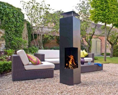 GardenMaxX Tacora Black Fireplace