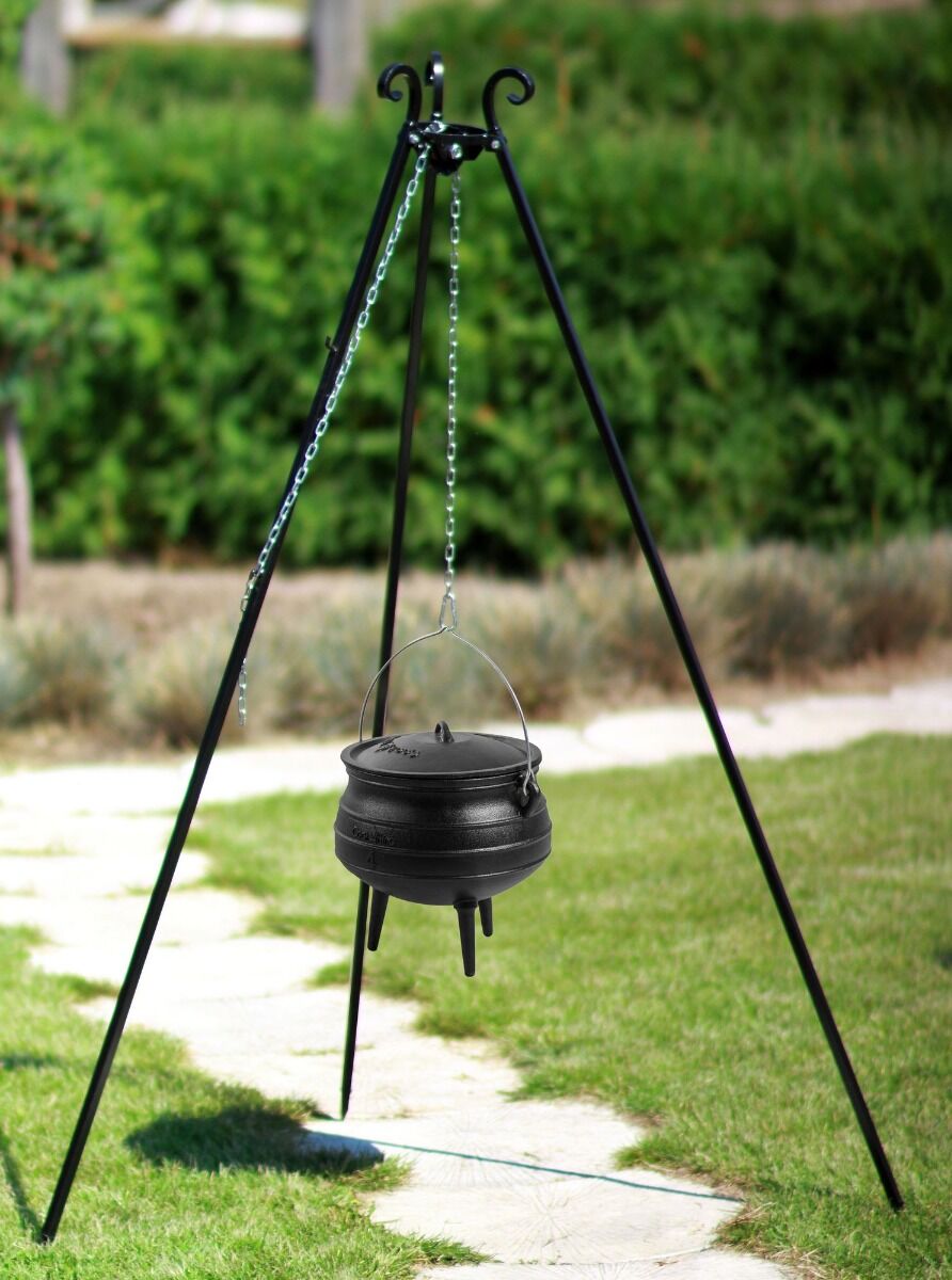  CookKing Tripod 180 cm with African Cooking Pot 9 L