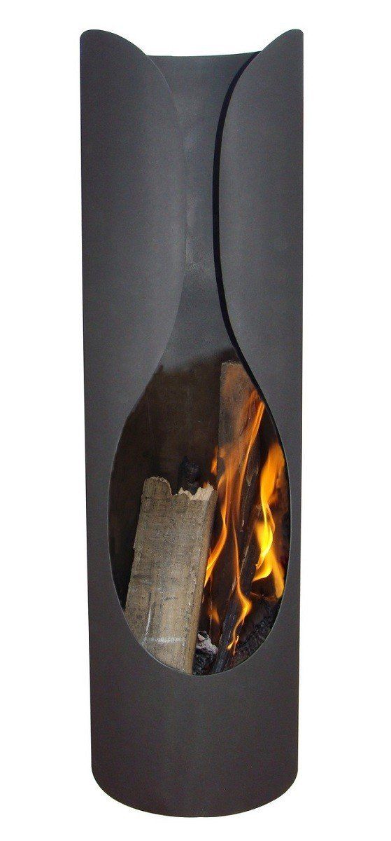 GardenMaxX Masaya Black Fireplace