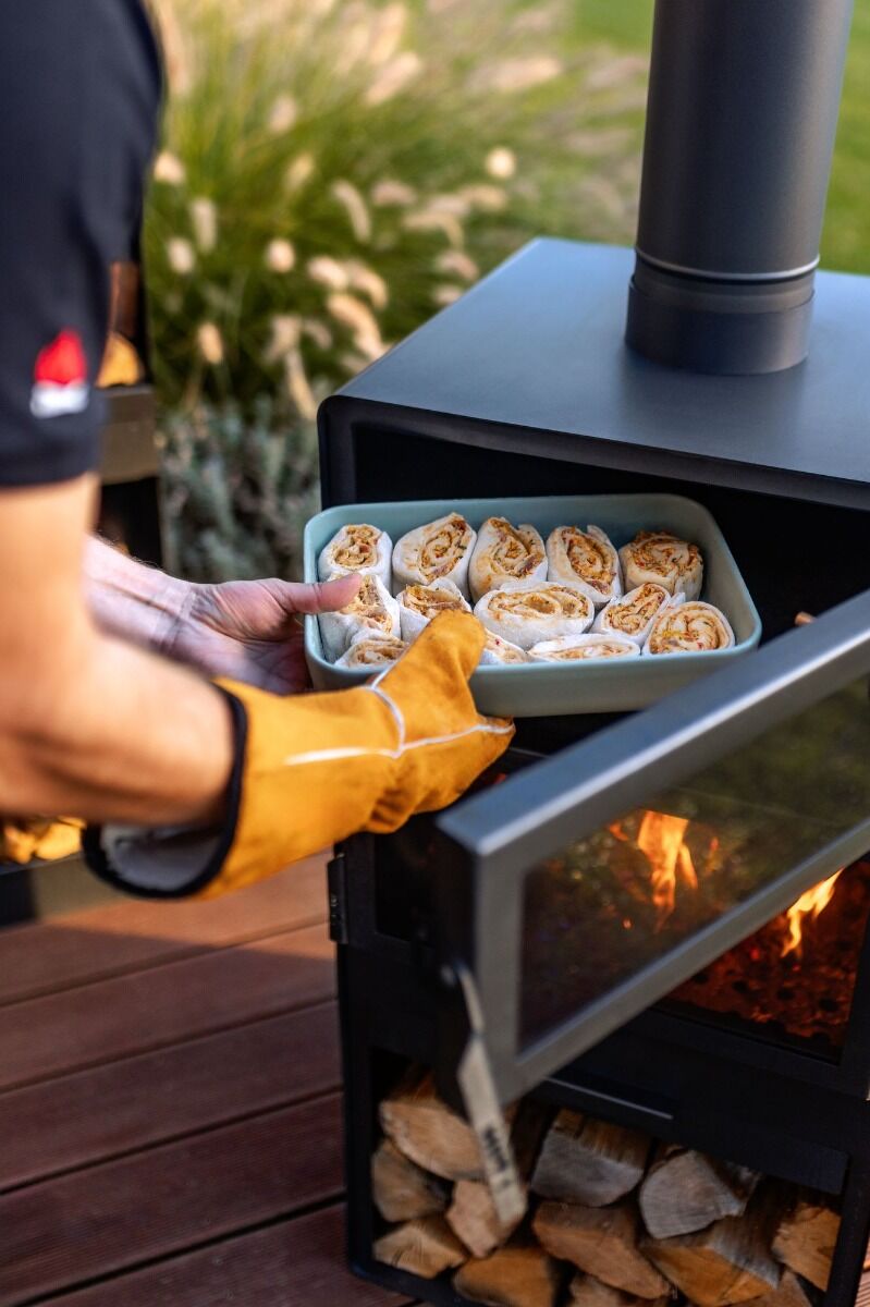 CookKing Vento Garden Fireplace with Baking oven Function and Double Glazing