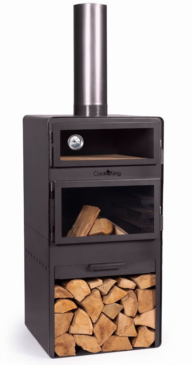 CookKing Vento Garden Fireplace with Baking oven Function and Double Glazing
