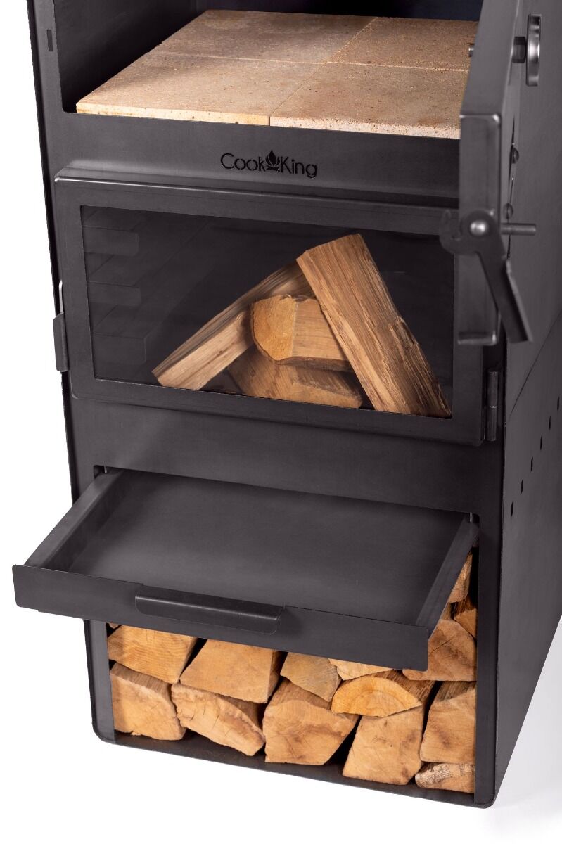CookKing Vento Garden Fireplace with Baking oven Function and Double Glazing