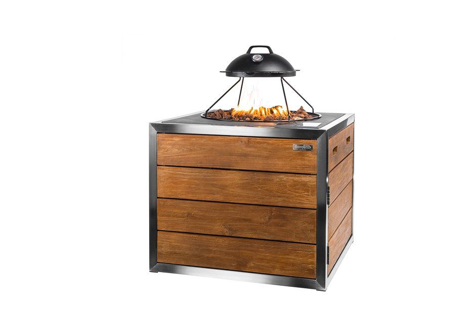 Happy Cocooning fire table square (black)-Lounge &amp; Dining