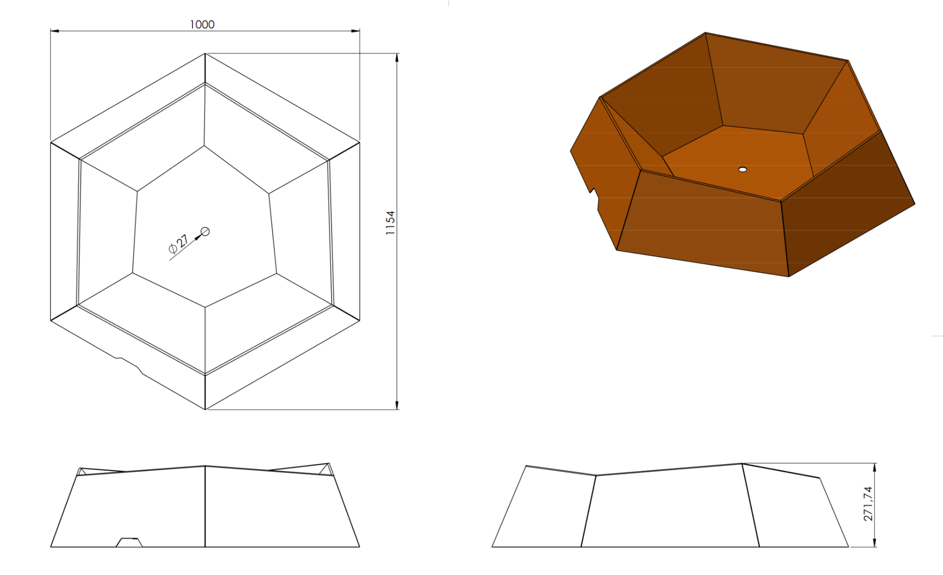 FORNO Fire Bowl Forma CortenSteel