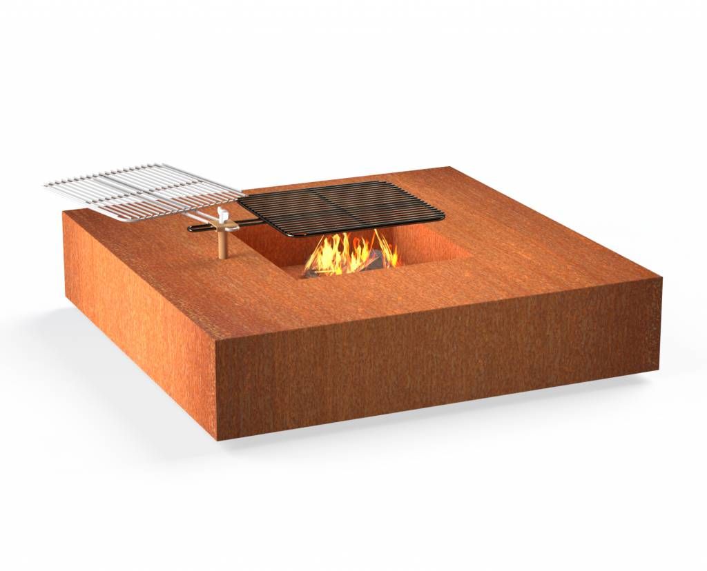 FORNO Fire Table CortenSteel Square (Ø120cm)