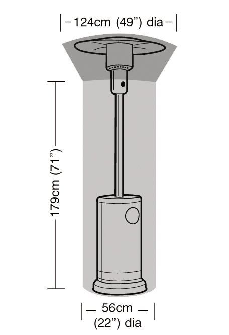 Garland GASHEATER HOOK (height 179cm)