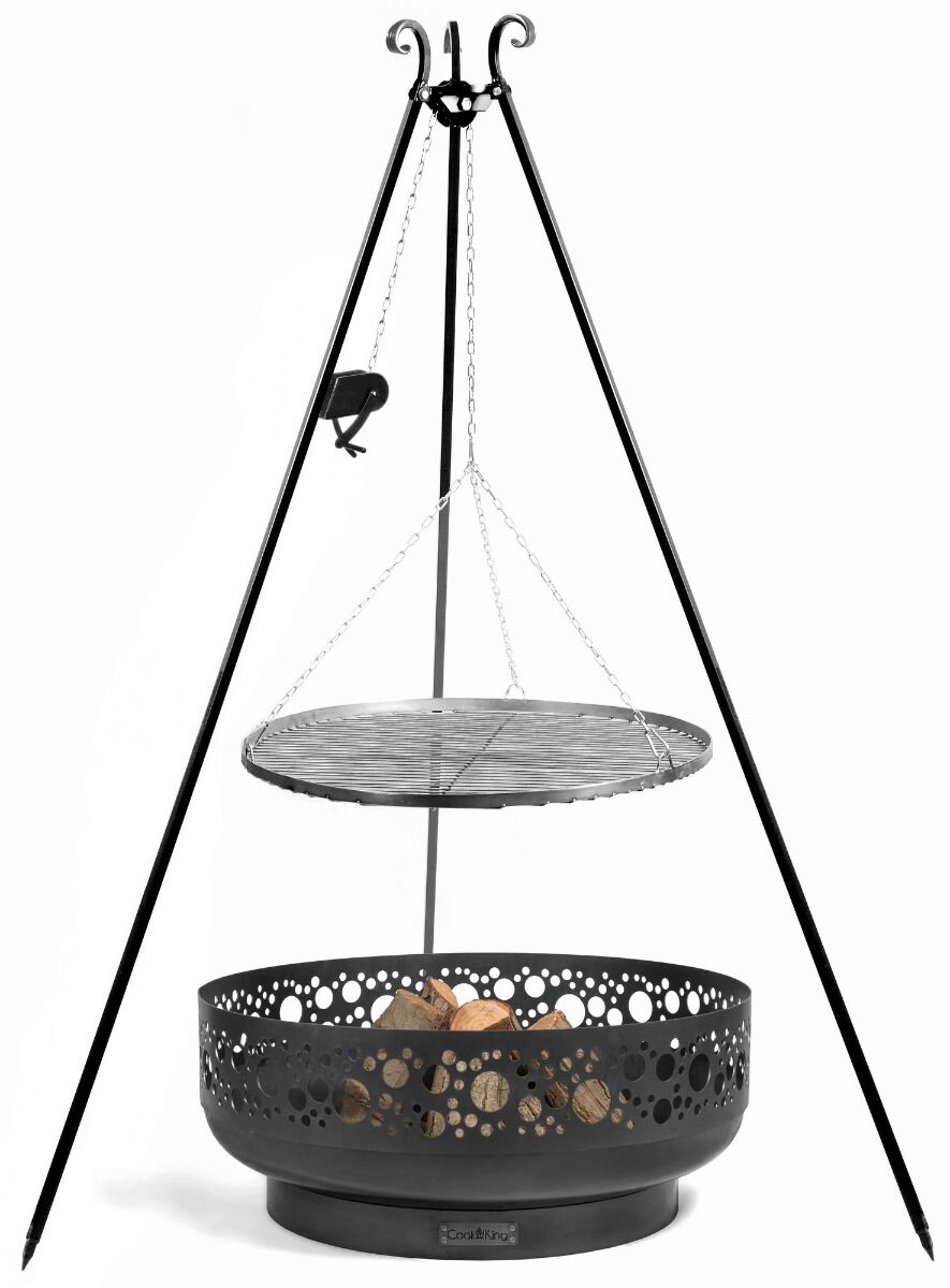 CookKing Tripod 180 cm with Grill Grid + Pulley