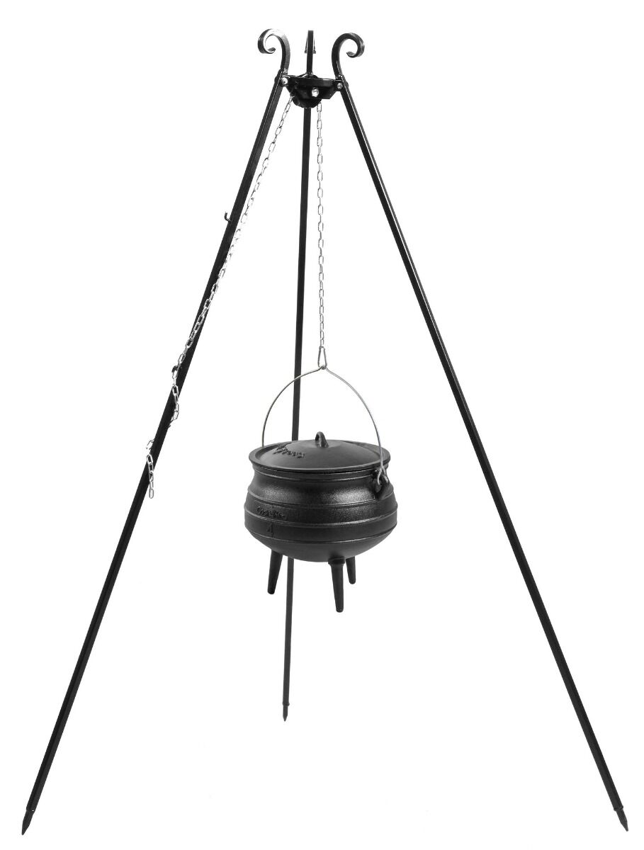  CookKing Tripod 180 cm with African Cooking Pot 9 L