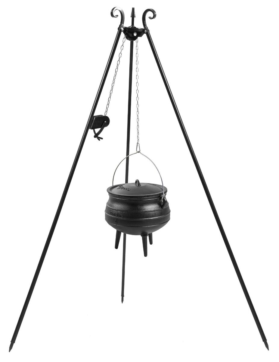 CookKing Tripod 180 cm with African Cooking Pot 9 L + Pulley