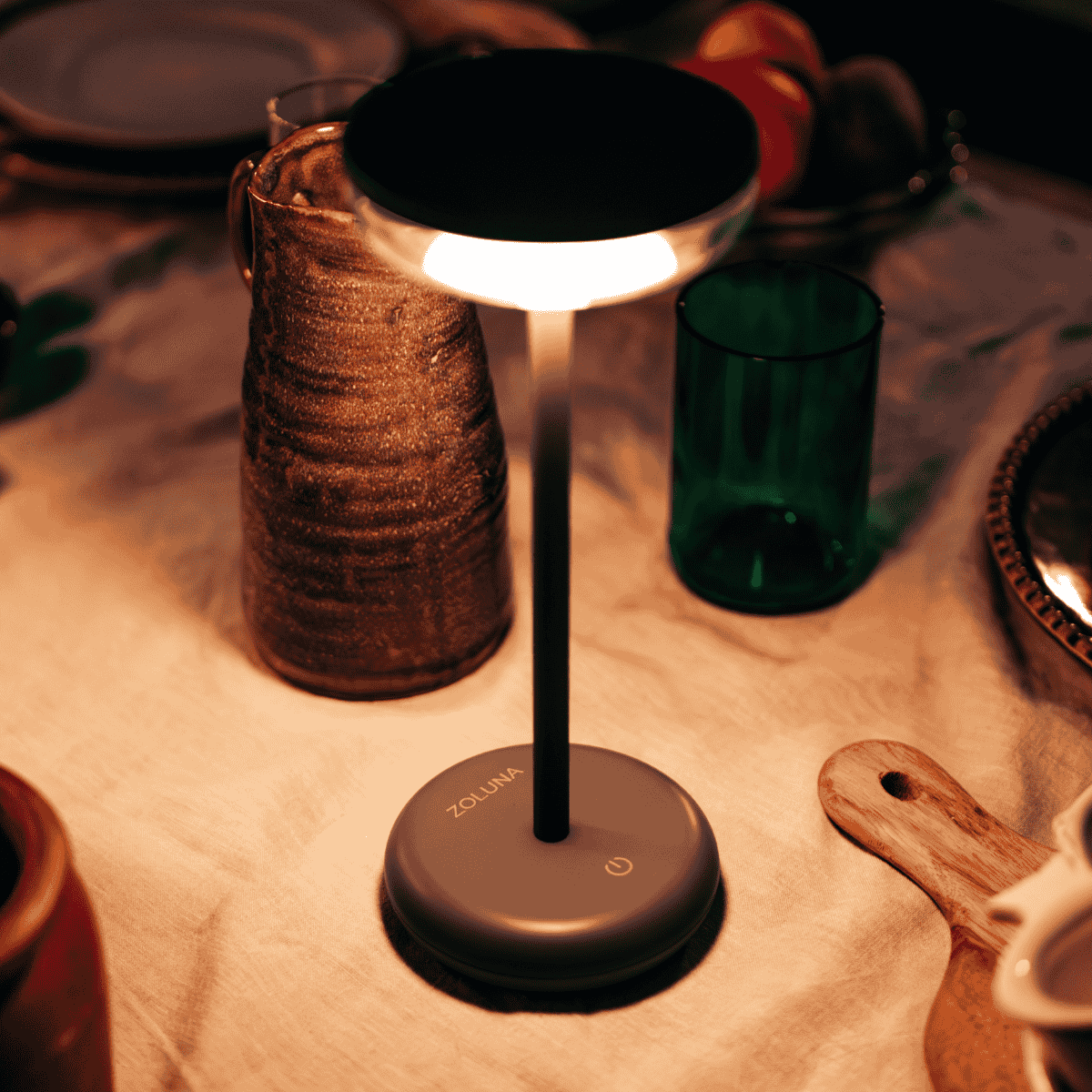 ZOLUNA solar table lamp Bobbie cappuccino