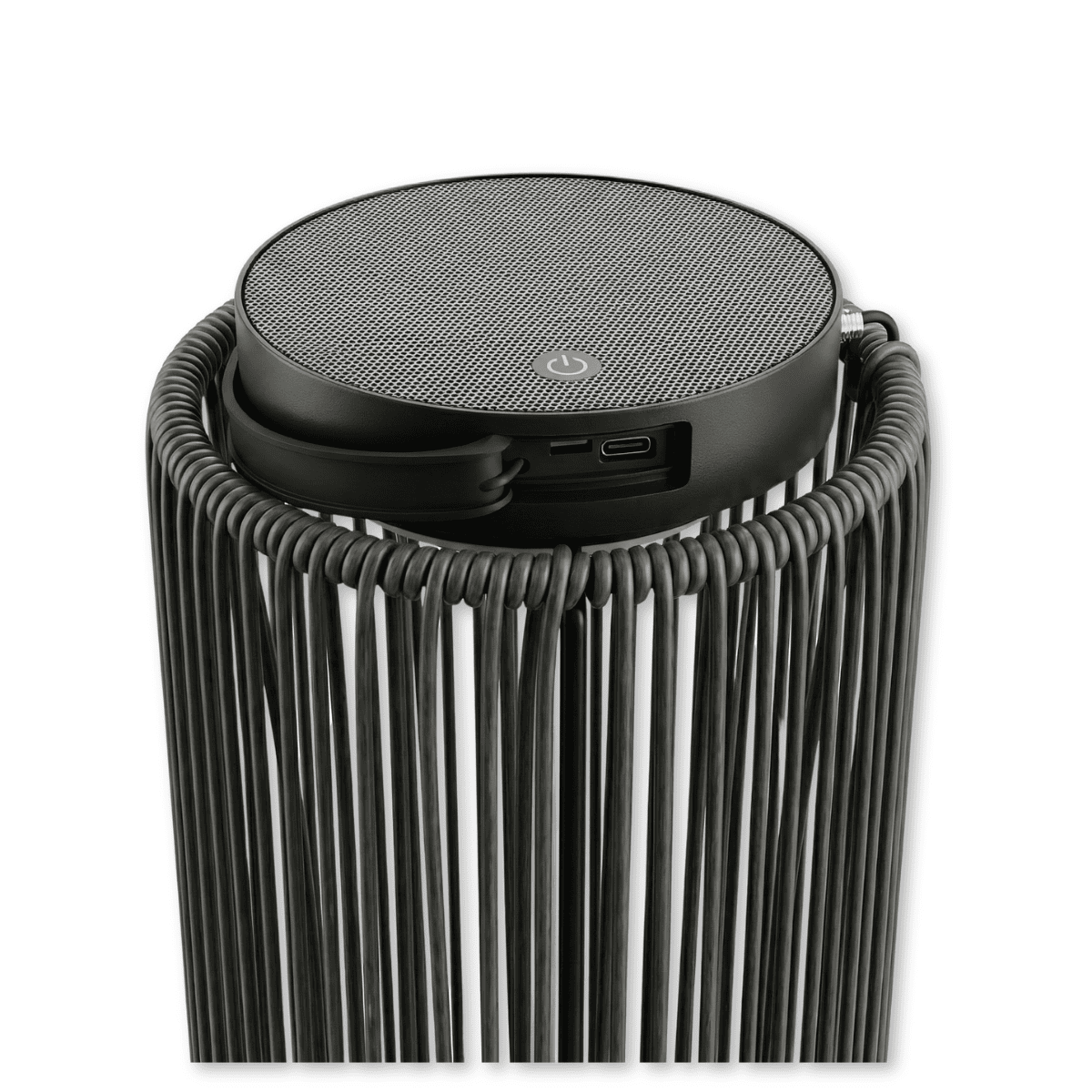 ZOLUNA solar floor lamp Luca Grande deep coal