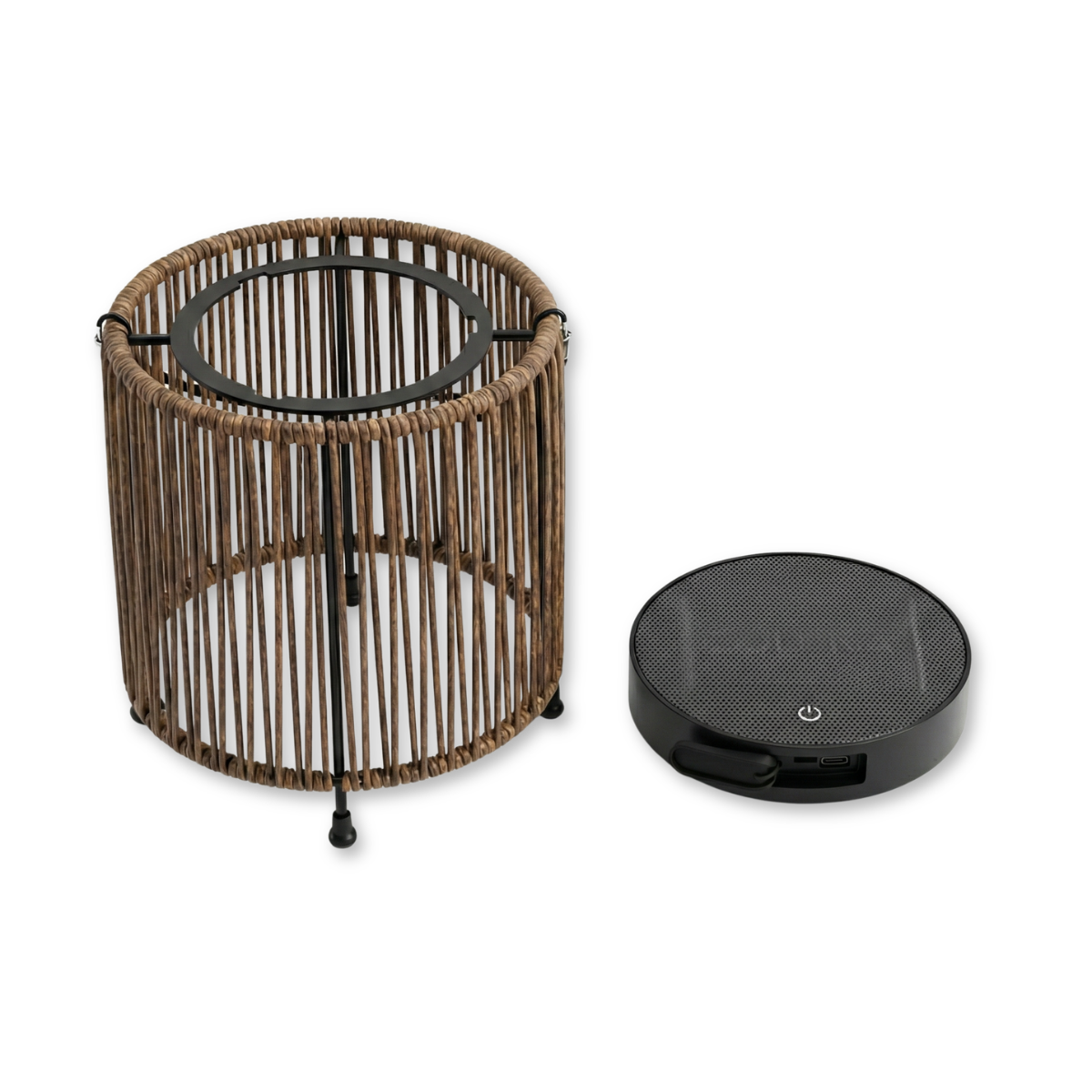 ZOLUNA solar floor lamp Luca light oak