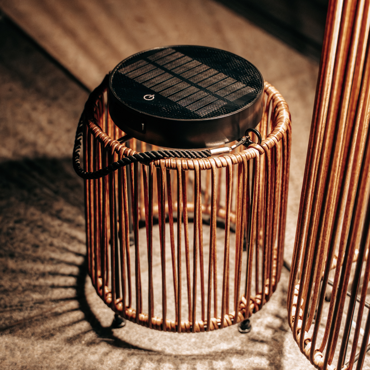 ZOLUNA solar floor lamp Luca light oak