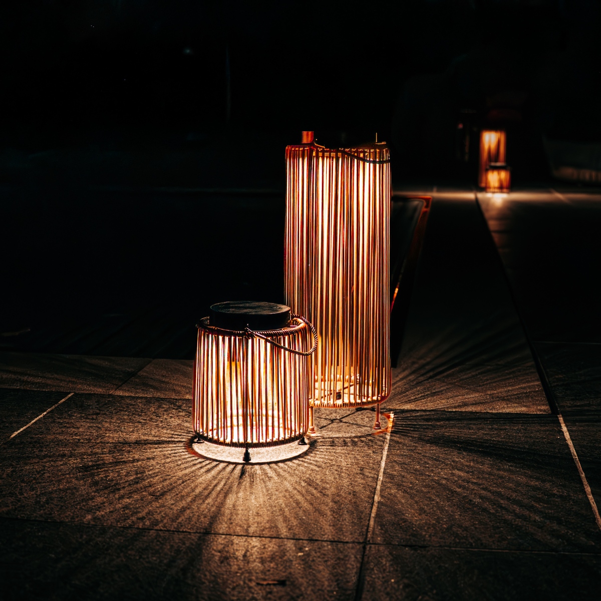 ZOLUNA solar floor lamp Luca light oak