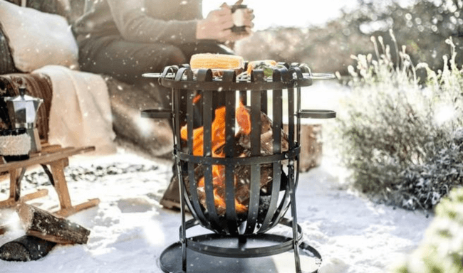 Organise a winter barbecue